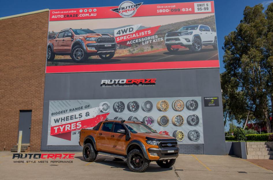 FORD RANGER AB811 SATIN BLACK GLOSS INSERTS